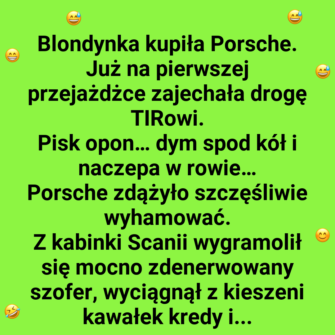 Blondynka kontra TIR