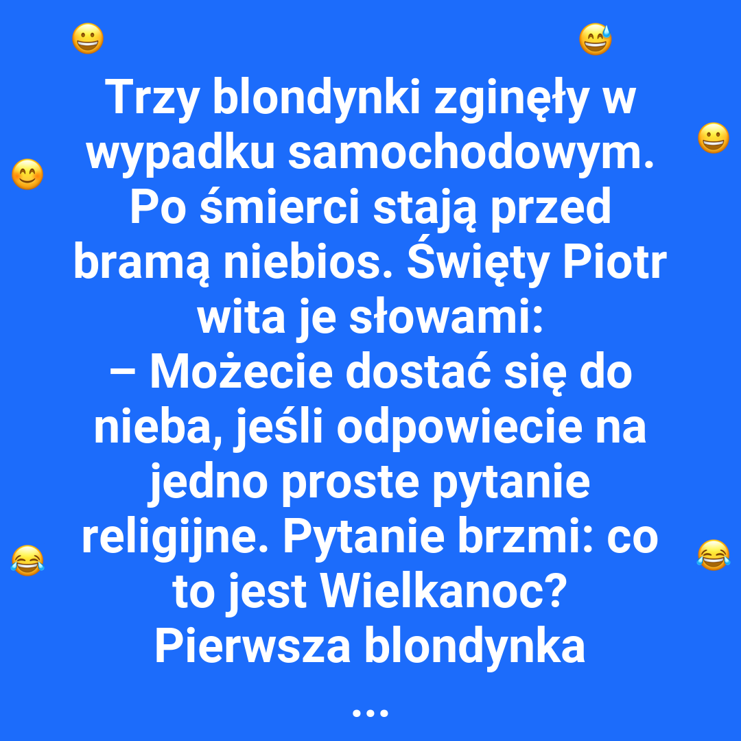 Blondynka o Wielkanocy