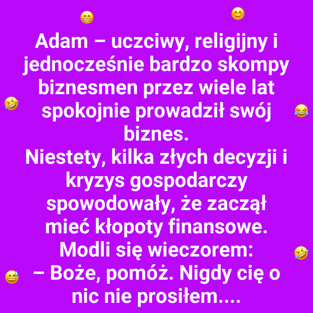 Boskie wskazówki dla Adama