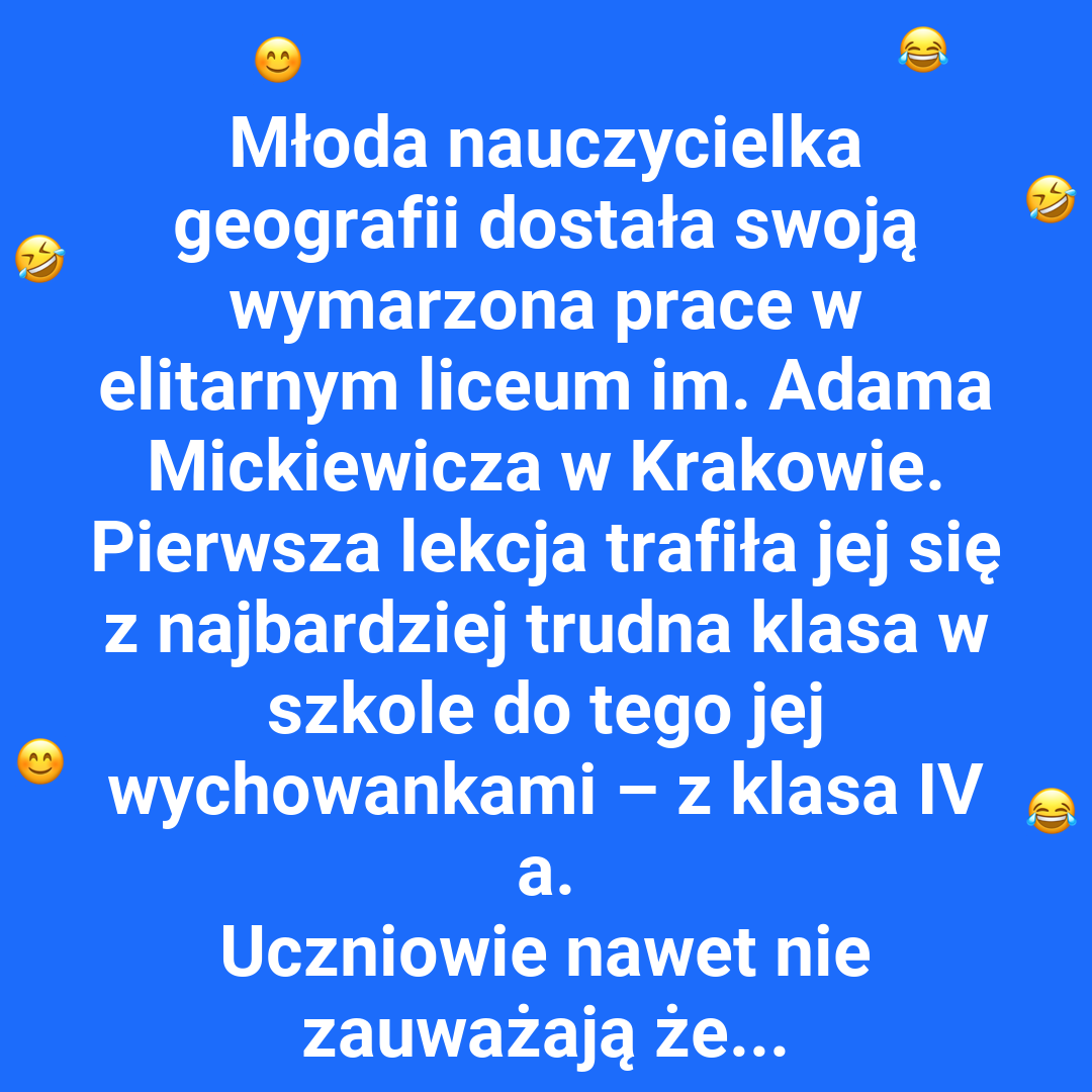 Cisza w klasie po nietypowym pytaniu