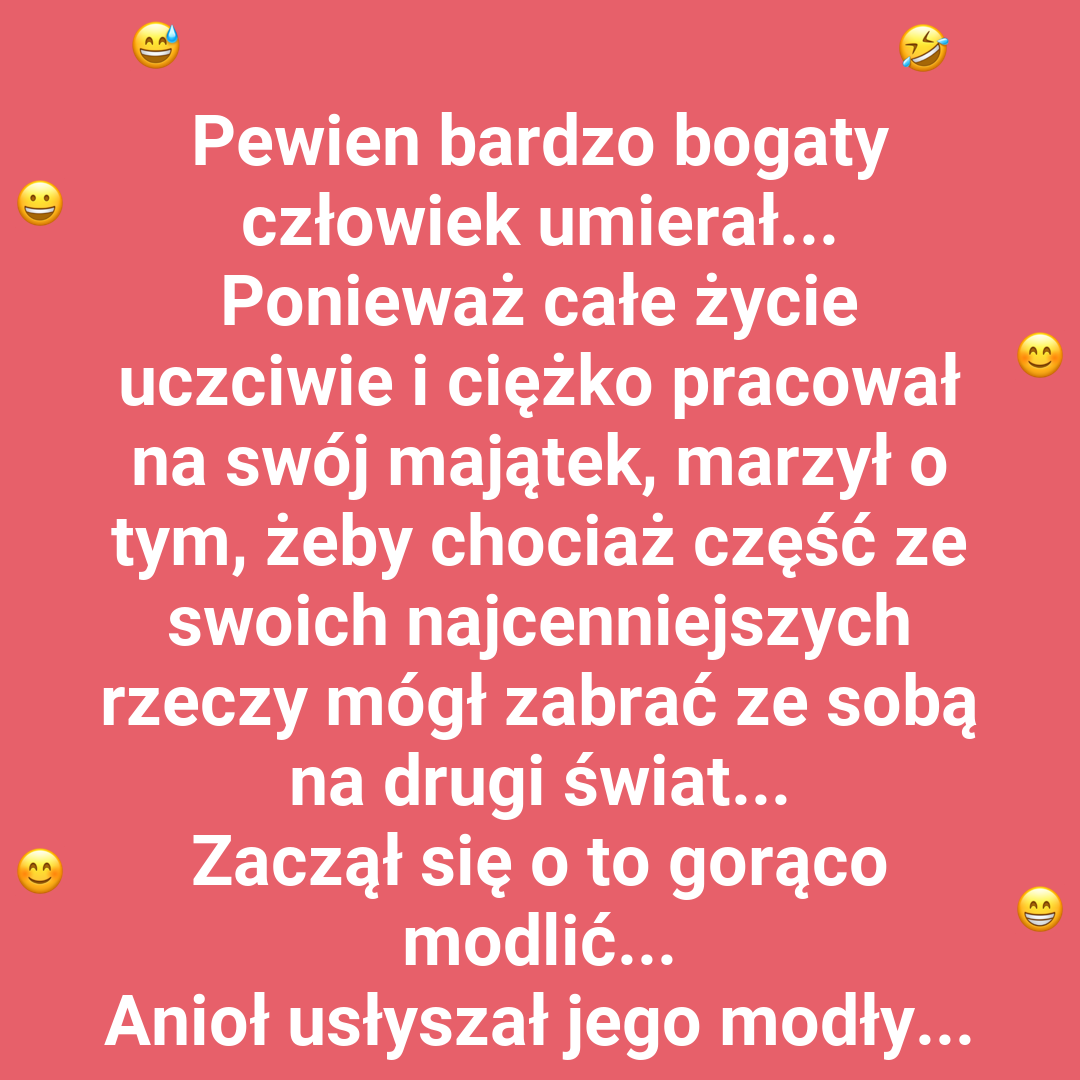 Co bogacz zabrał ze sobą?