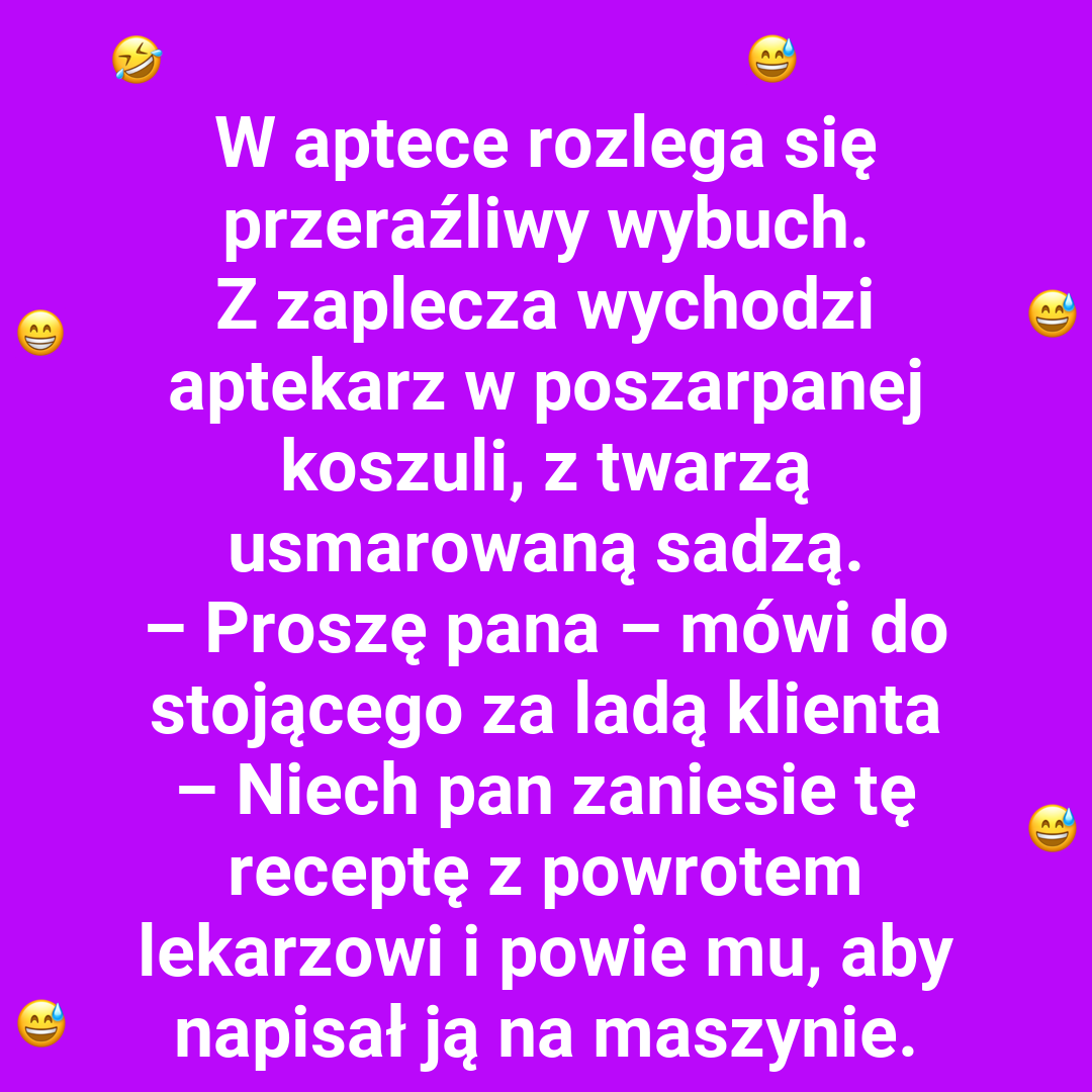Eksplozja w aptece