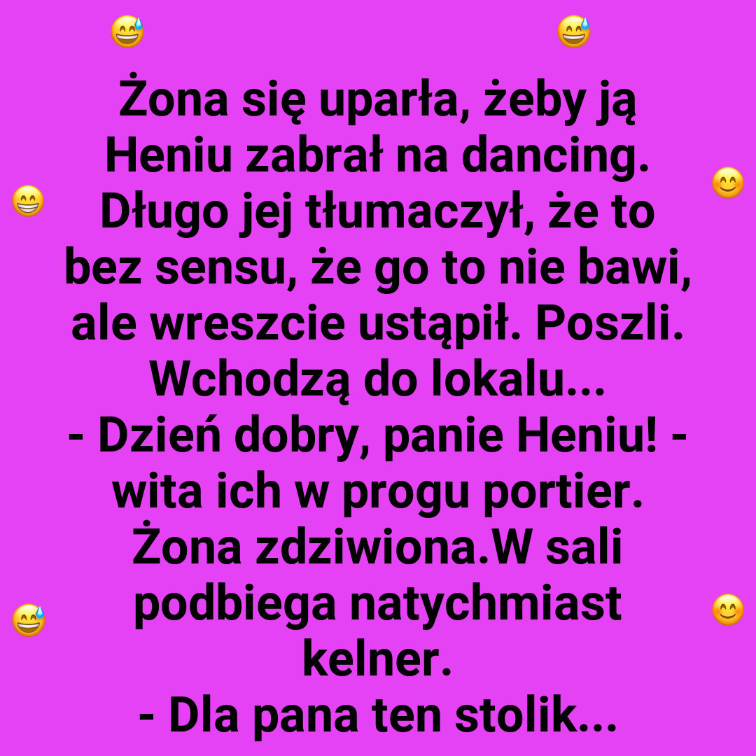 Heniu i niespodzianka na dancingu