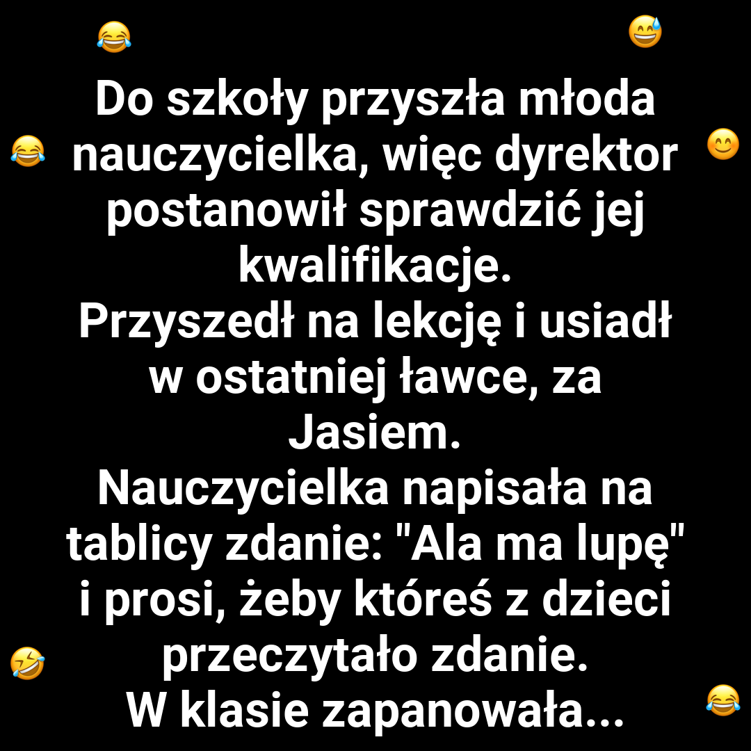 Jasio i dyrektorska podpowiedź