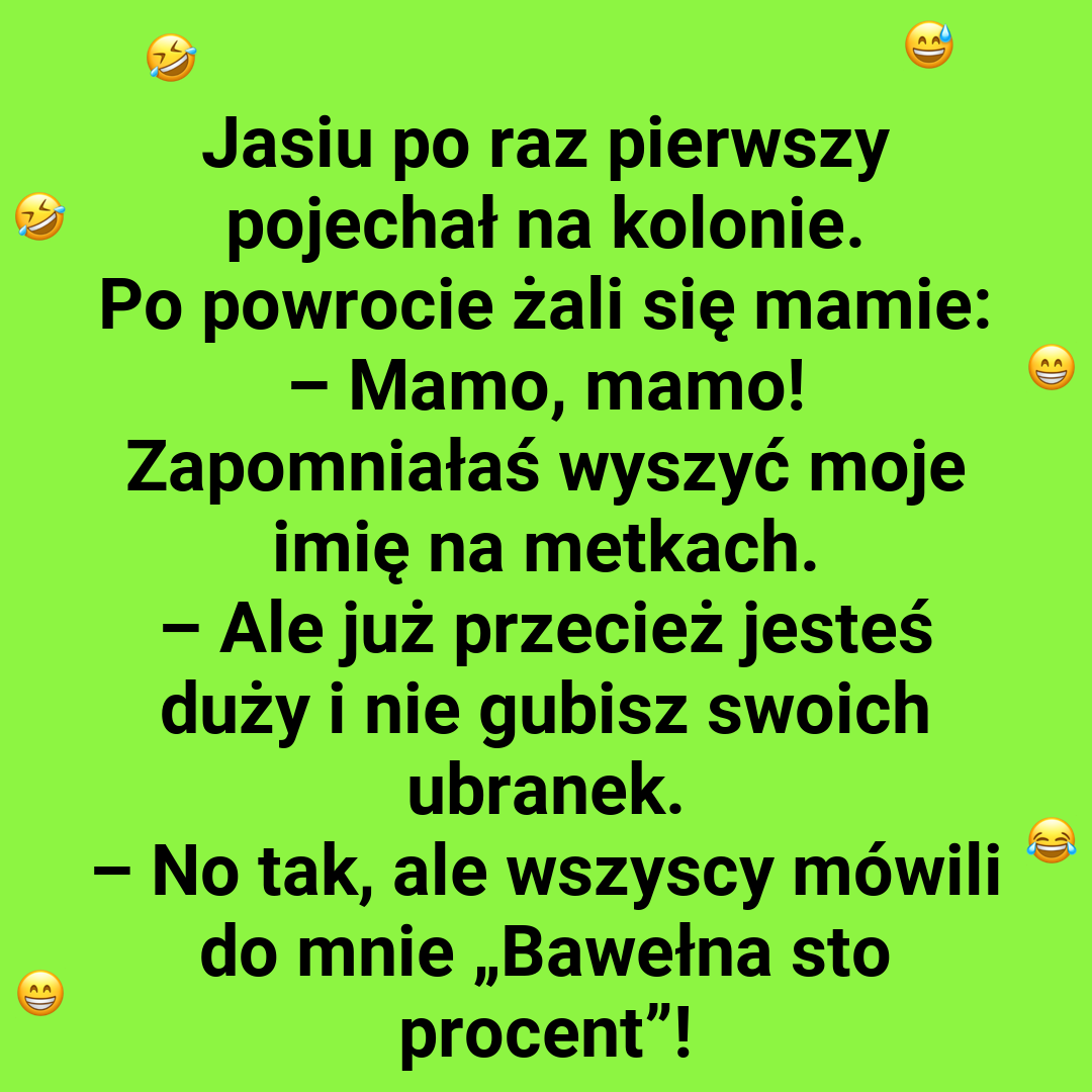 Jasiu i zabawna przygoda z metkami