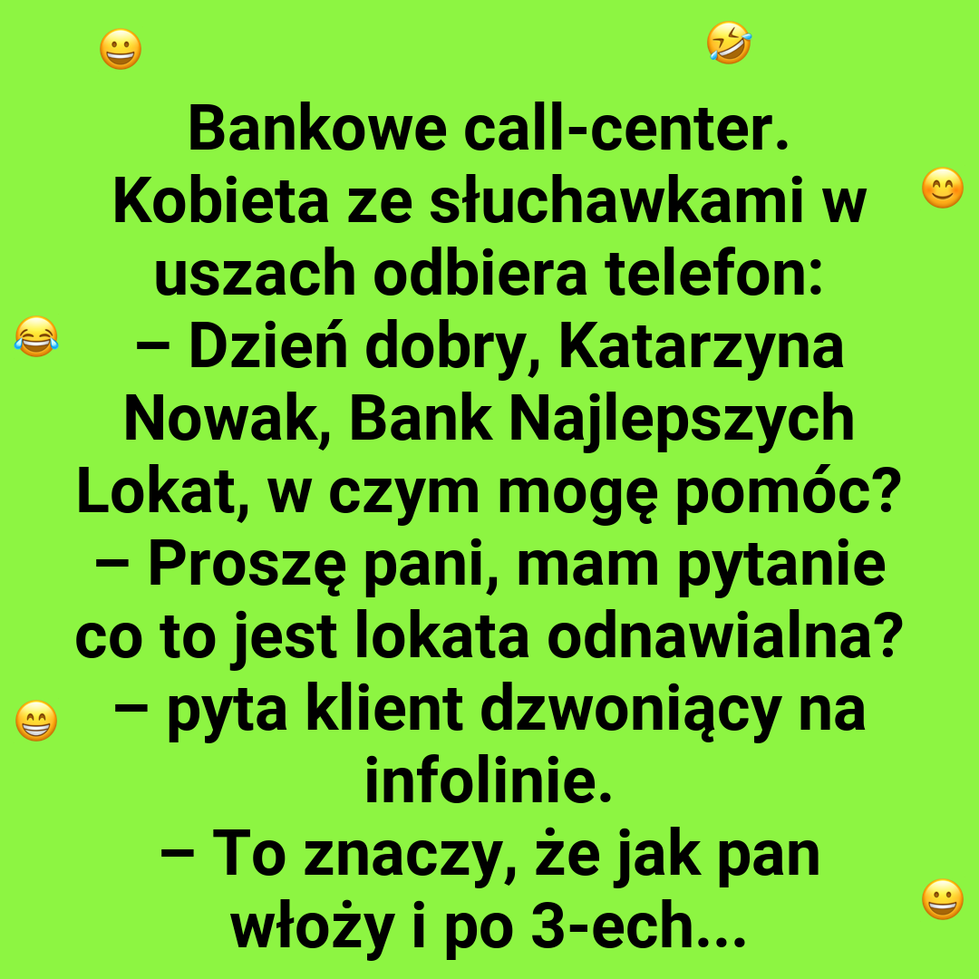Klient chciał założyć lokatę