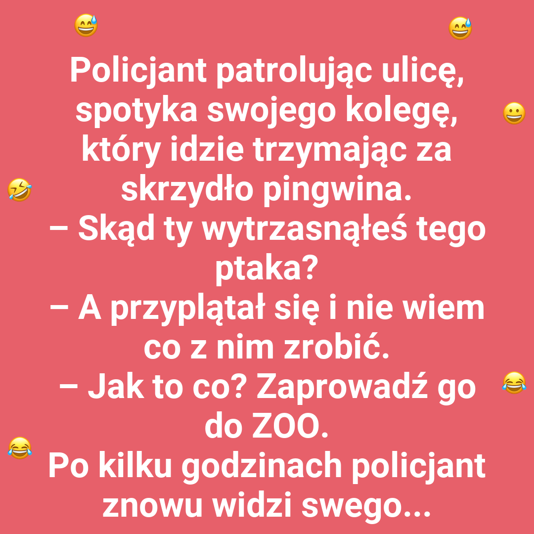 Kogo spotkał policjant?