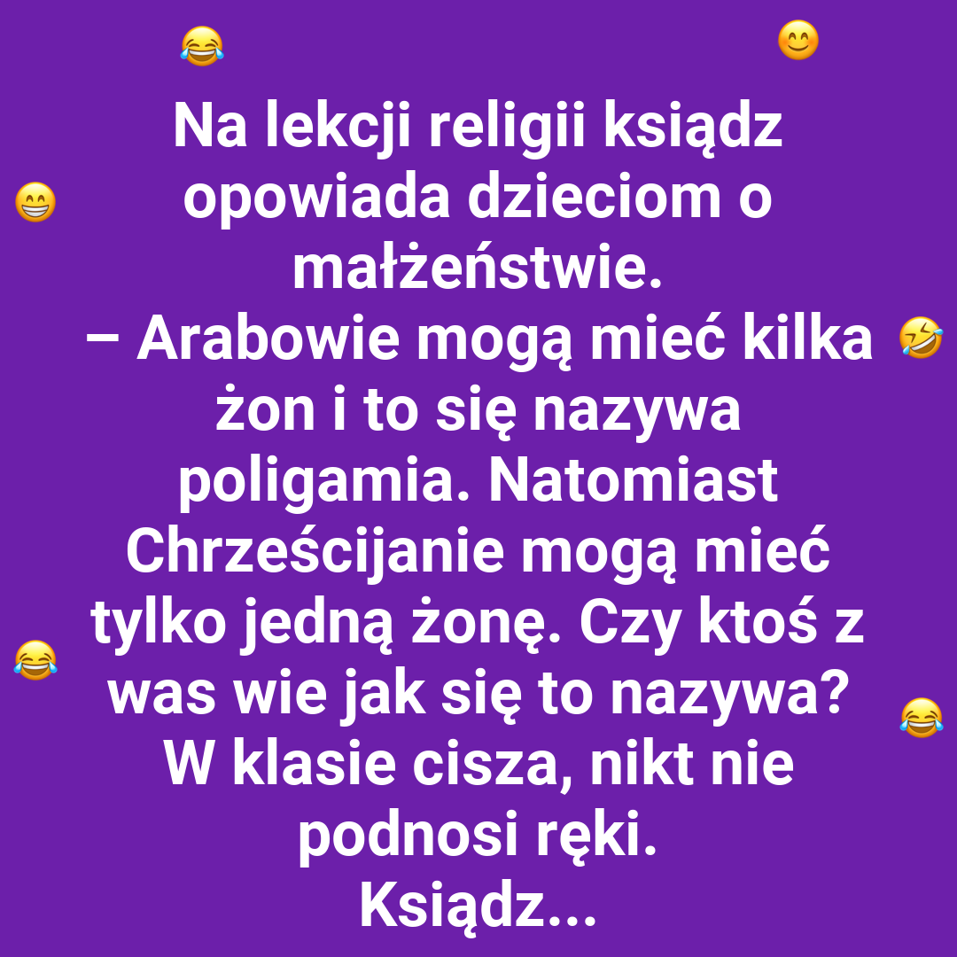 Lekcja religii w klasie Jasia