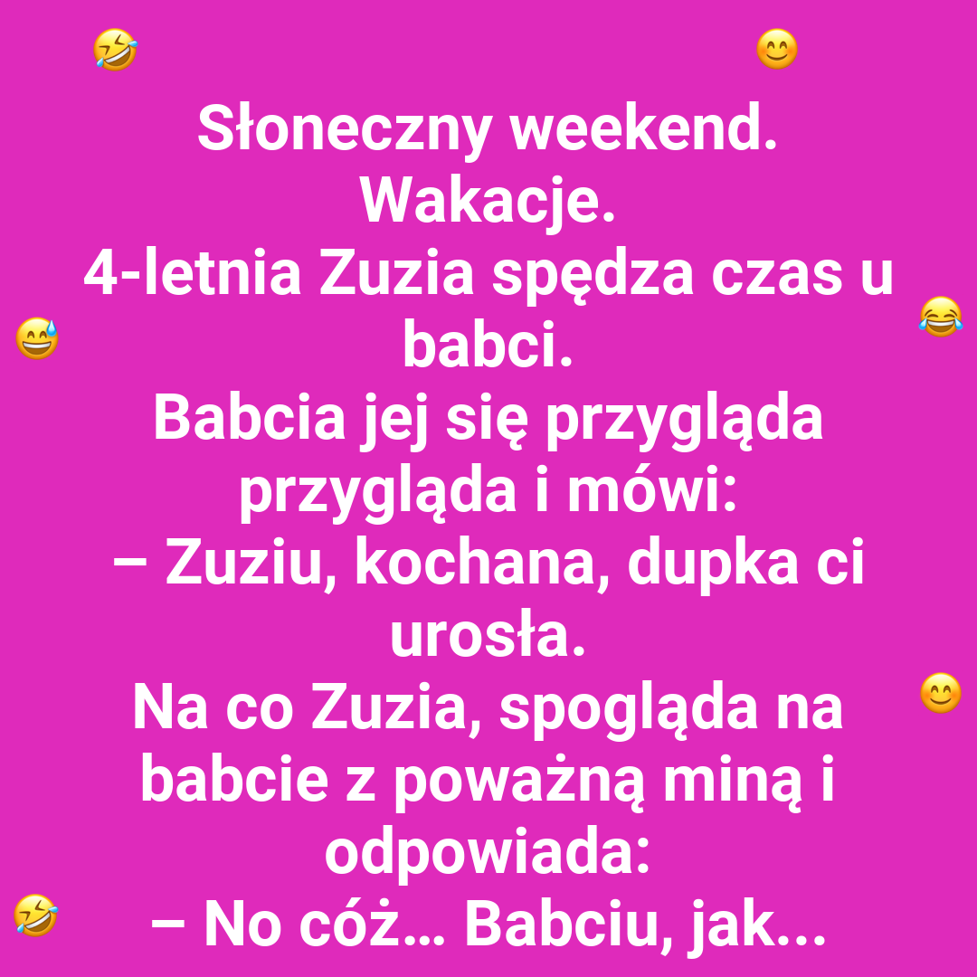 Mądra odpowiedź Zuzi