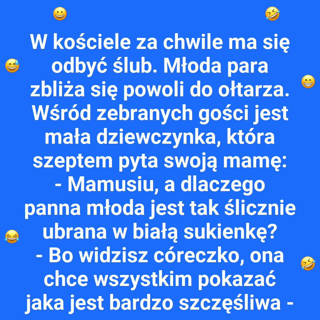 Mała obserwatorka na ślubie