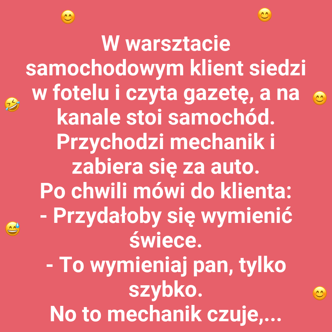 Mechanik myśli, że złapał frajera