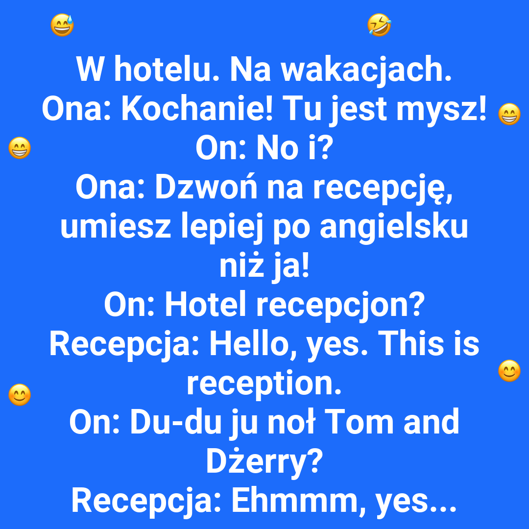 Mysz w pokoju i zabawne zgłoszenie