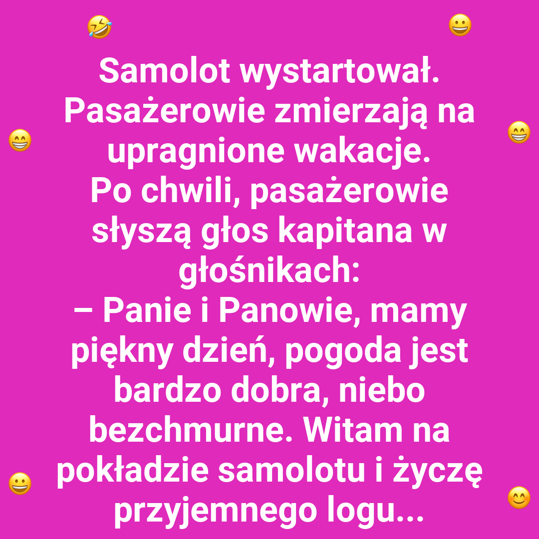Nieoczekiwana sytuacja w samolocie