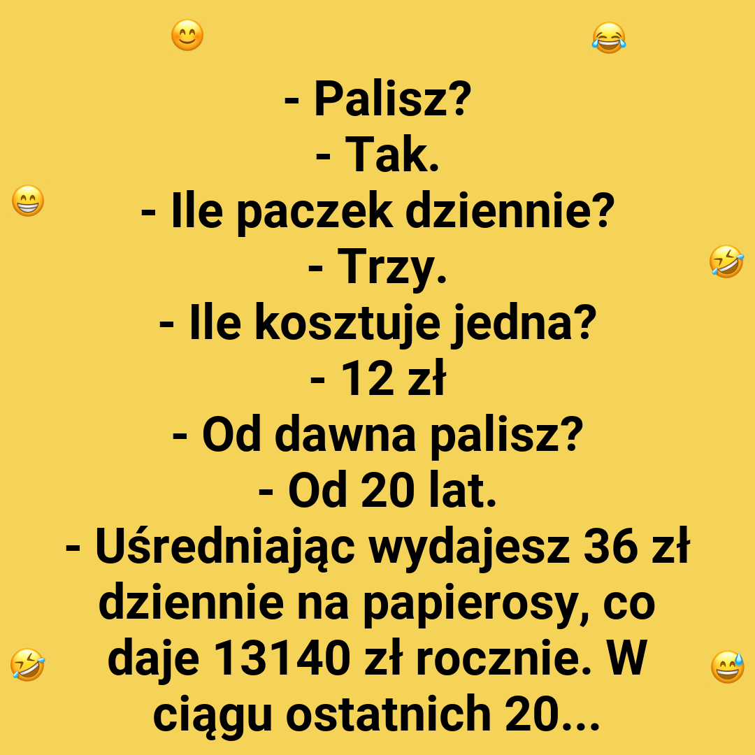 Palenie vs oszczędności