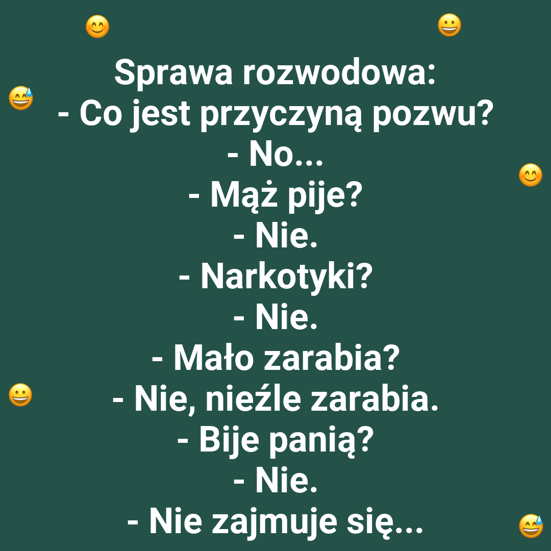 Perfekcyjny mąż a jednak rozwód