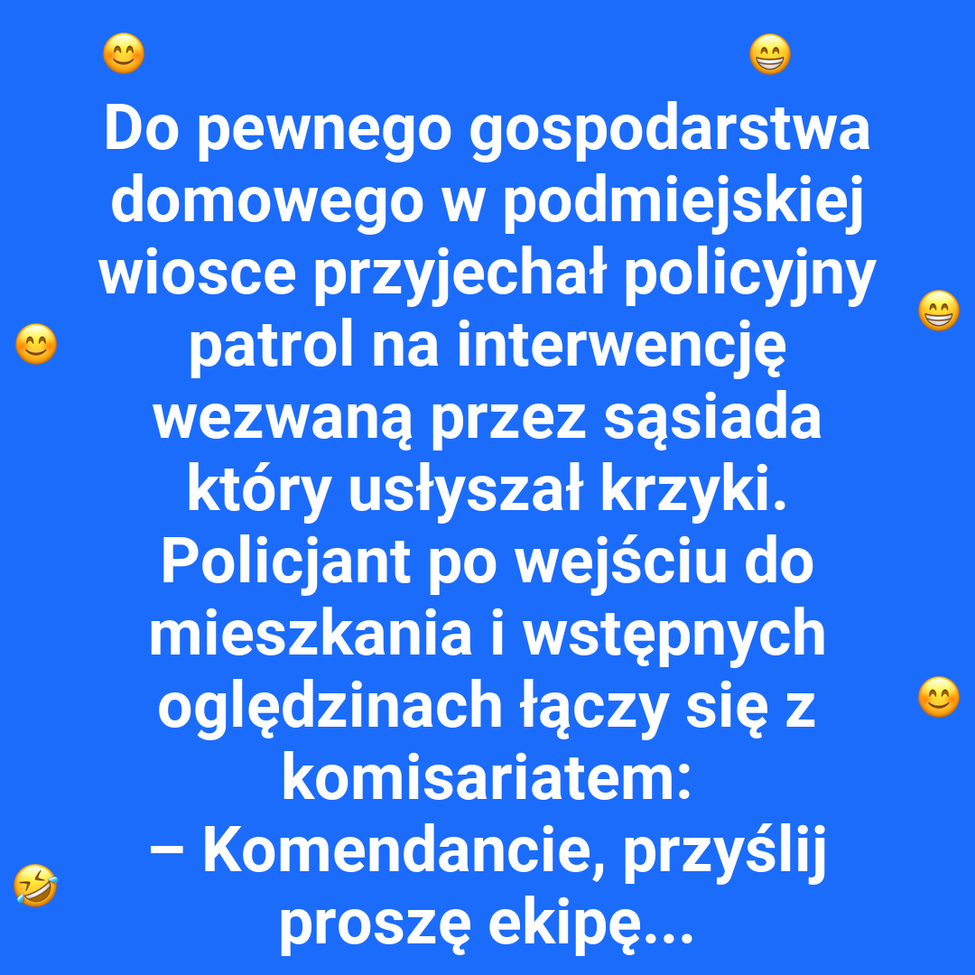Policyjna interwencja w kuchni