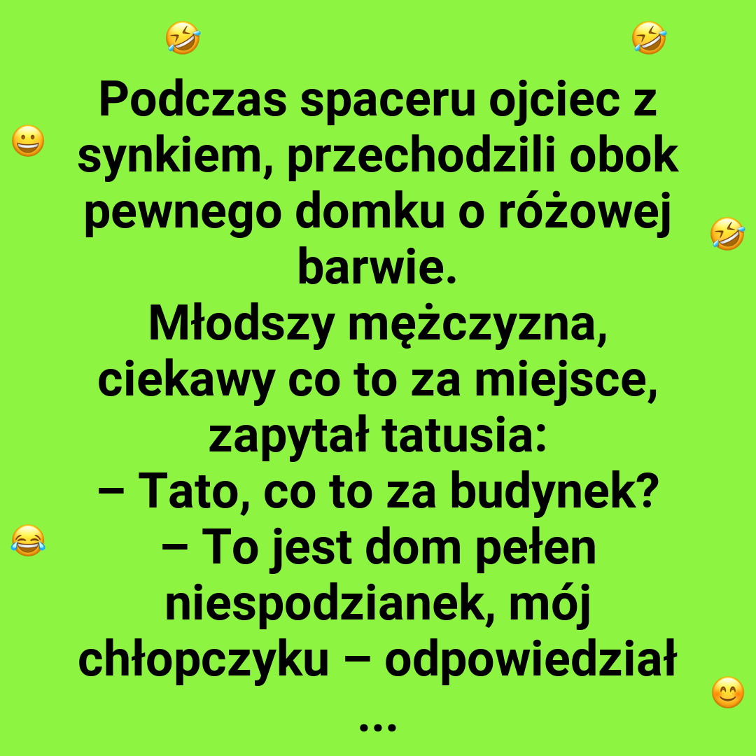 Różowy domek