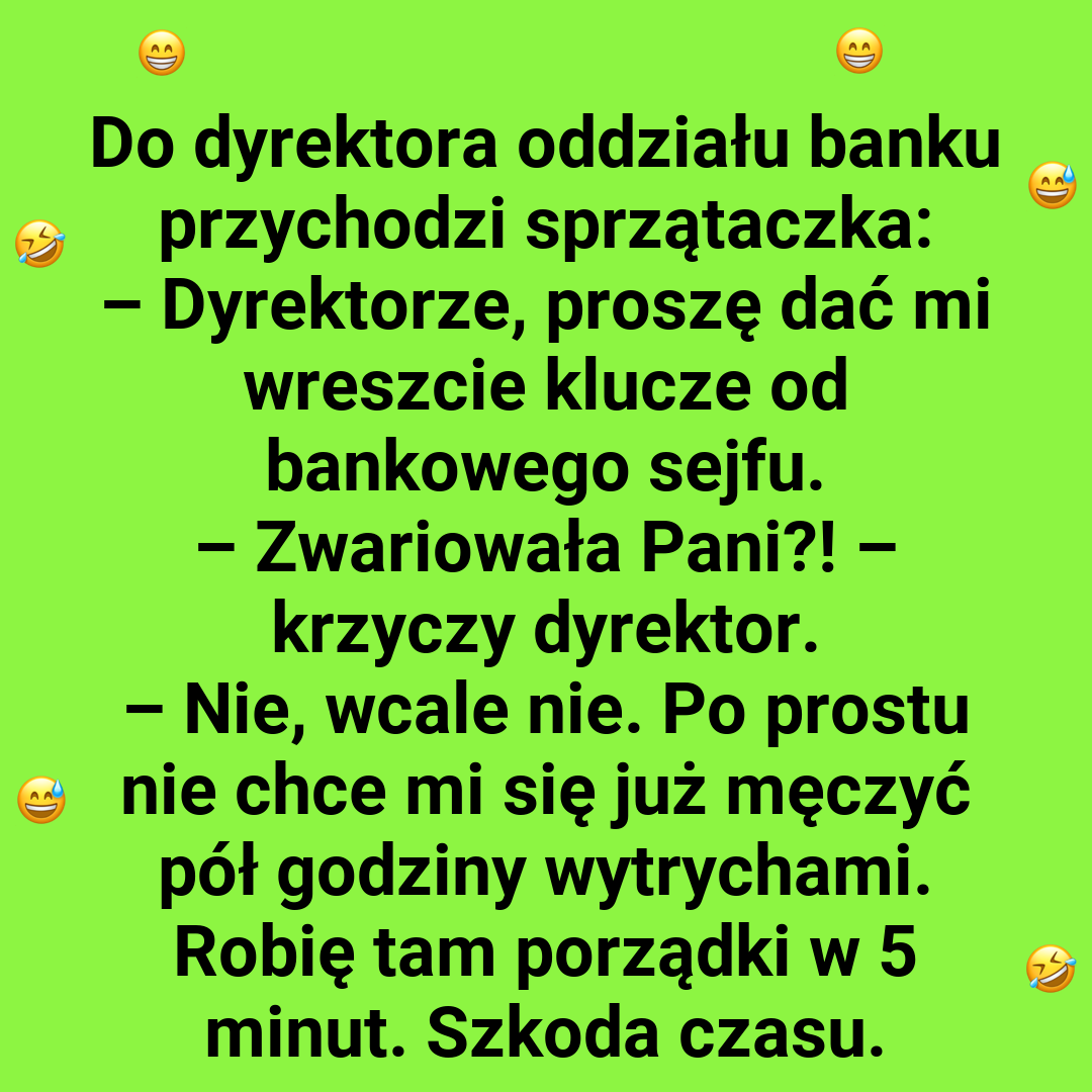 Sprzątanie sejfu? Sprzątaczka ma praktyczne podejście