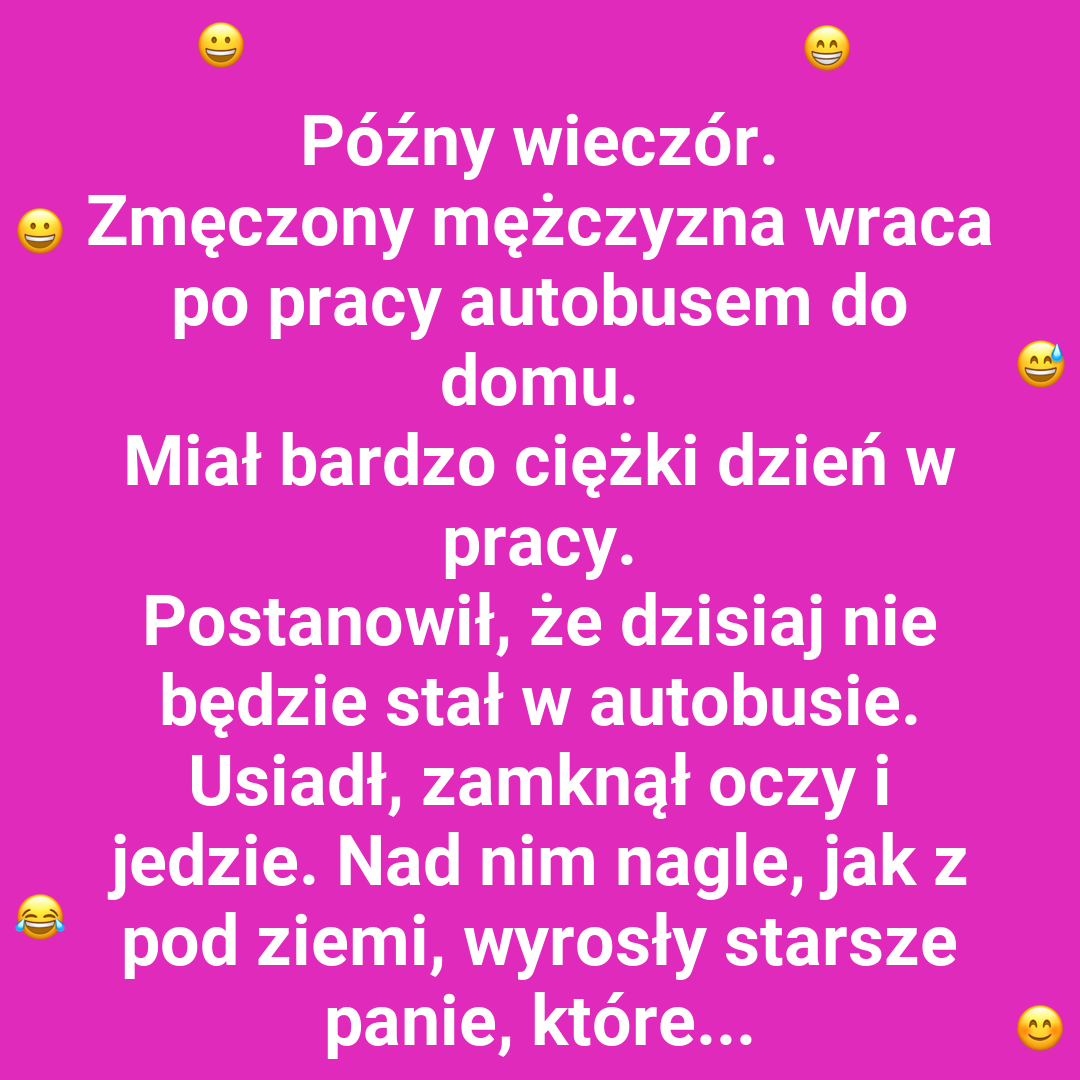 Starsze panie kontra zmęczony pasażer