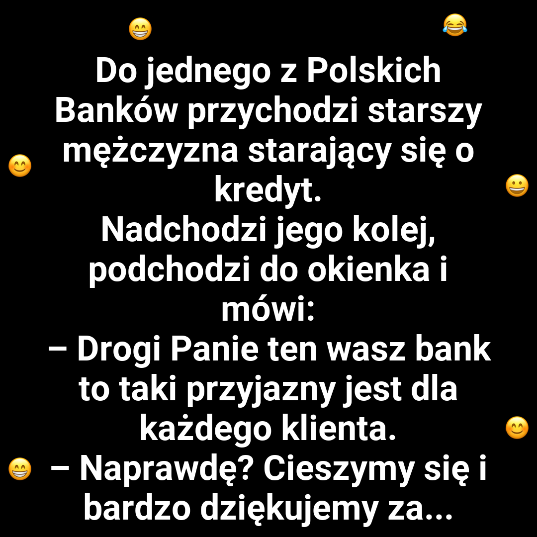 Starszy pan w banku