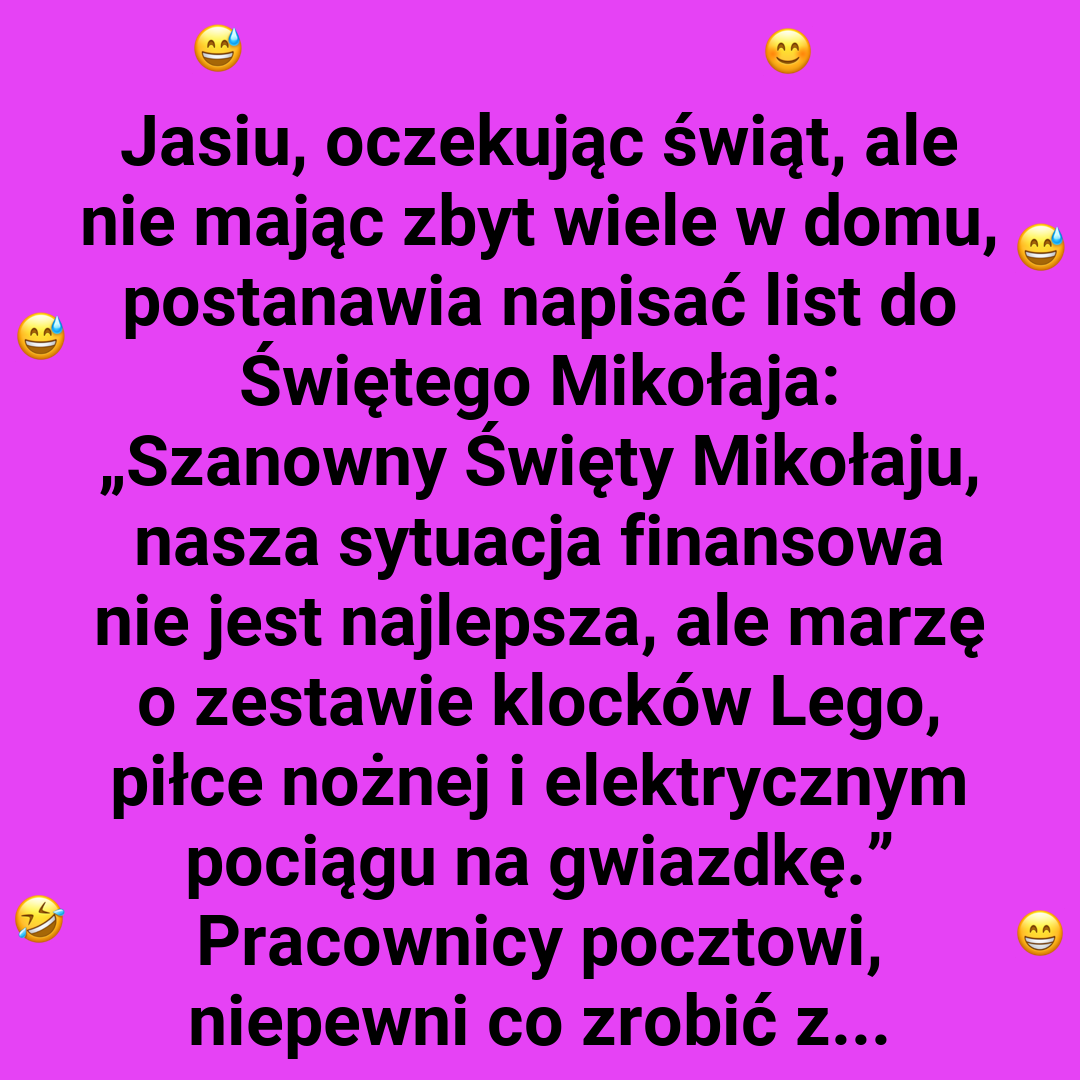 Świąteczny list Jasia
