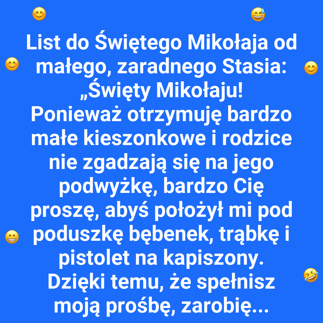 Święty Mikołaj i sprytny Staś