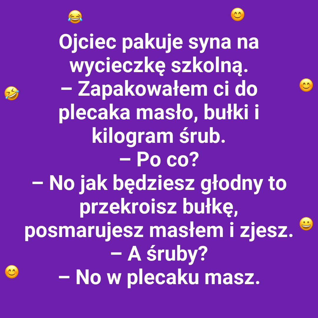 Tata pakuje „niezbędnik” na wycieczkę