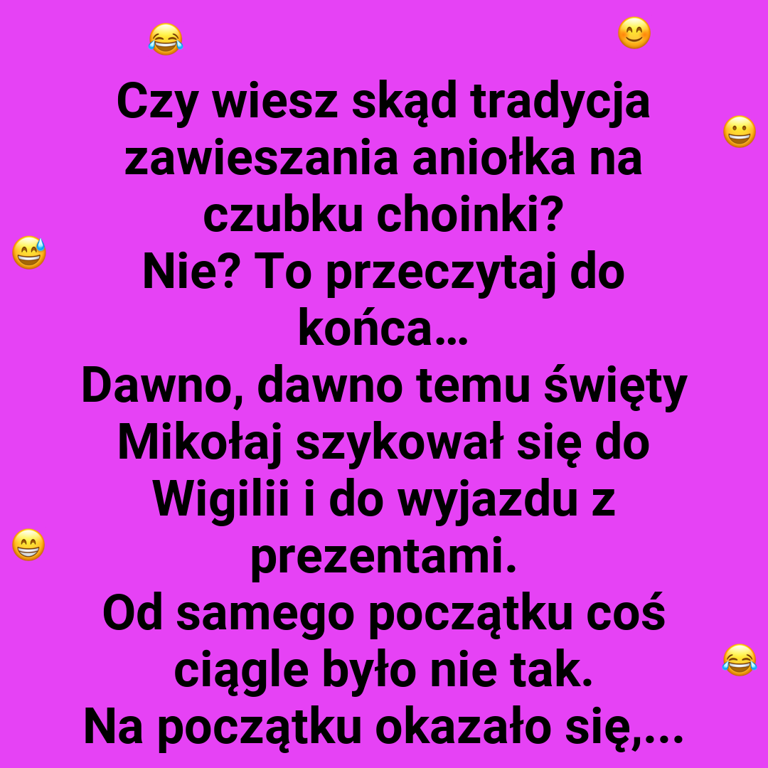 Tradycja Aniołka na czubku choinki