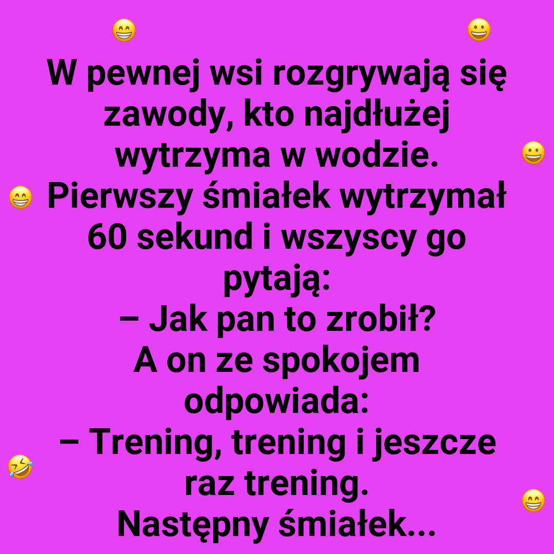 Trening czy przypadek? Zawody pod wodą