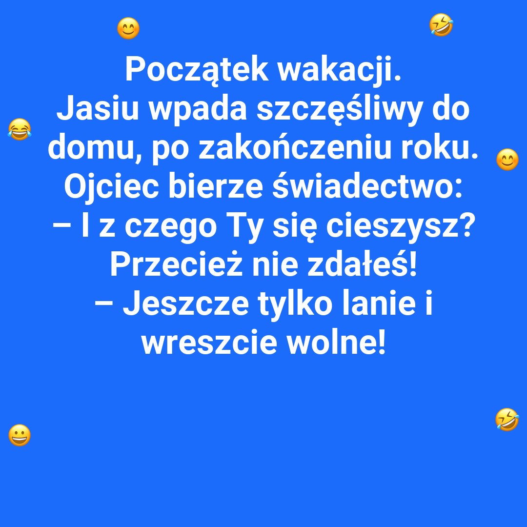 Z czego cieszy się Jasio