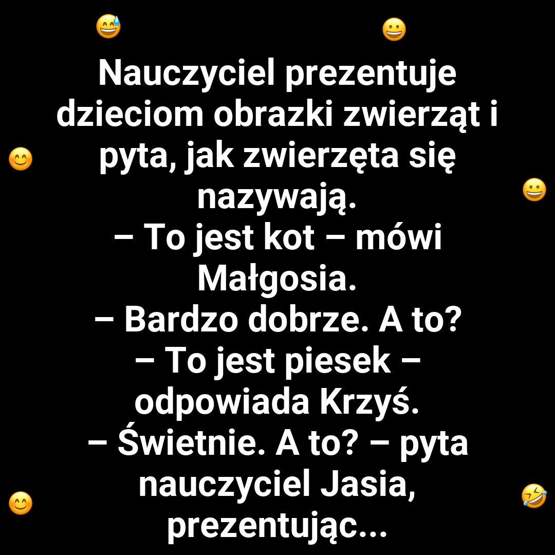 Zaskakująca odpowiedź Jasia