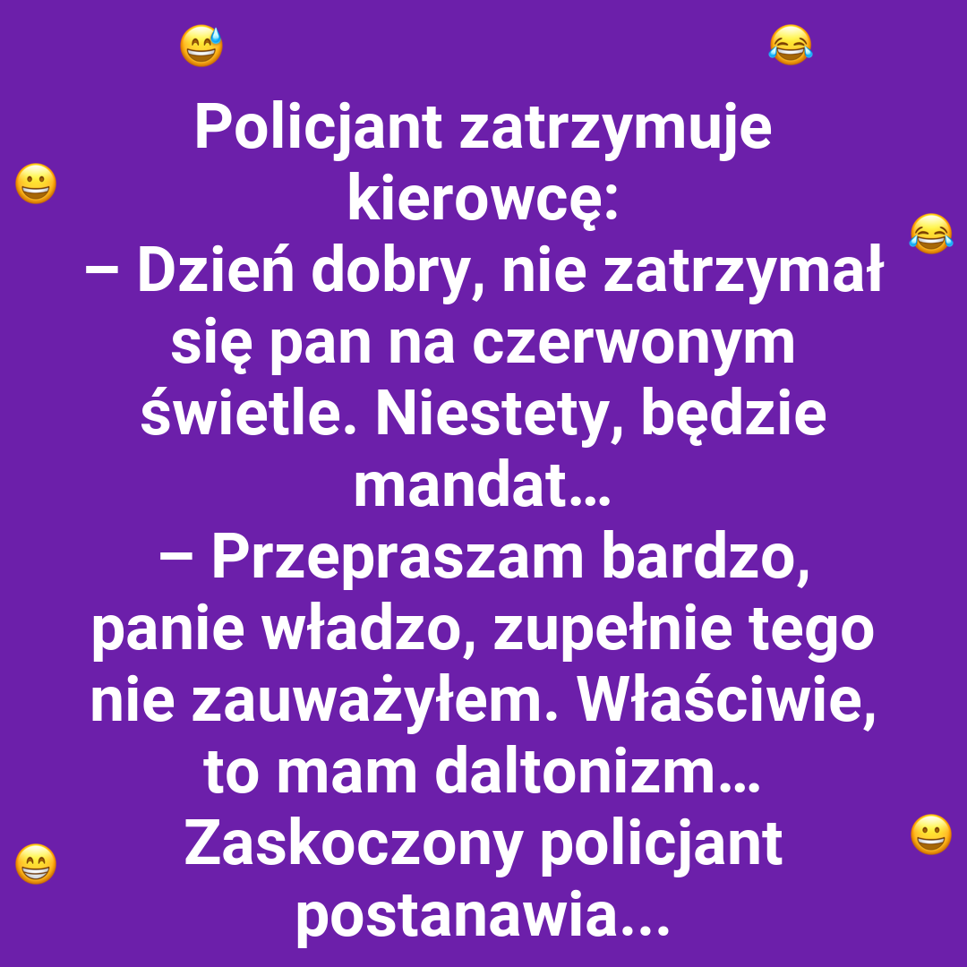 Zaskakująca wymówka