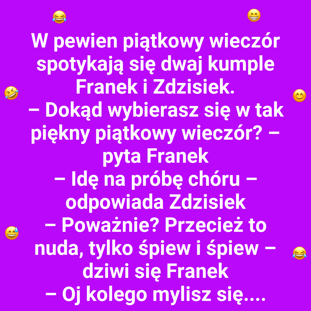 Zdzisiek i próba chóru